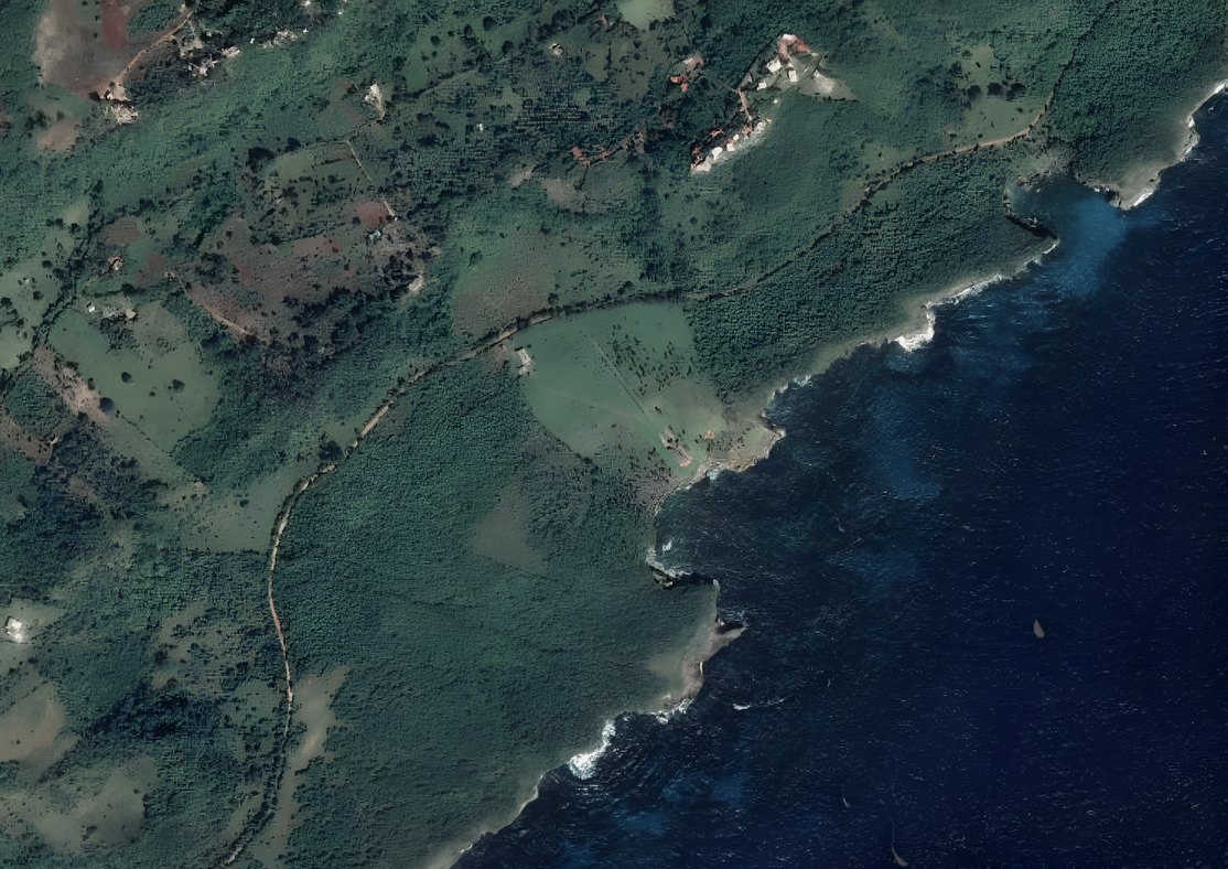 The headland from the air